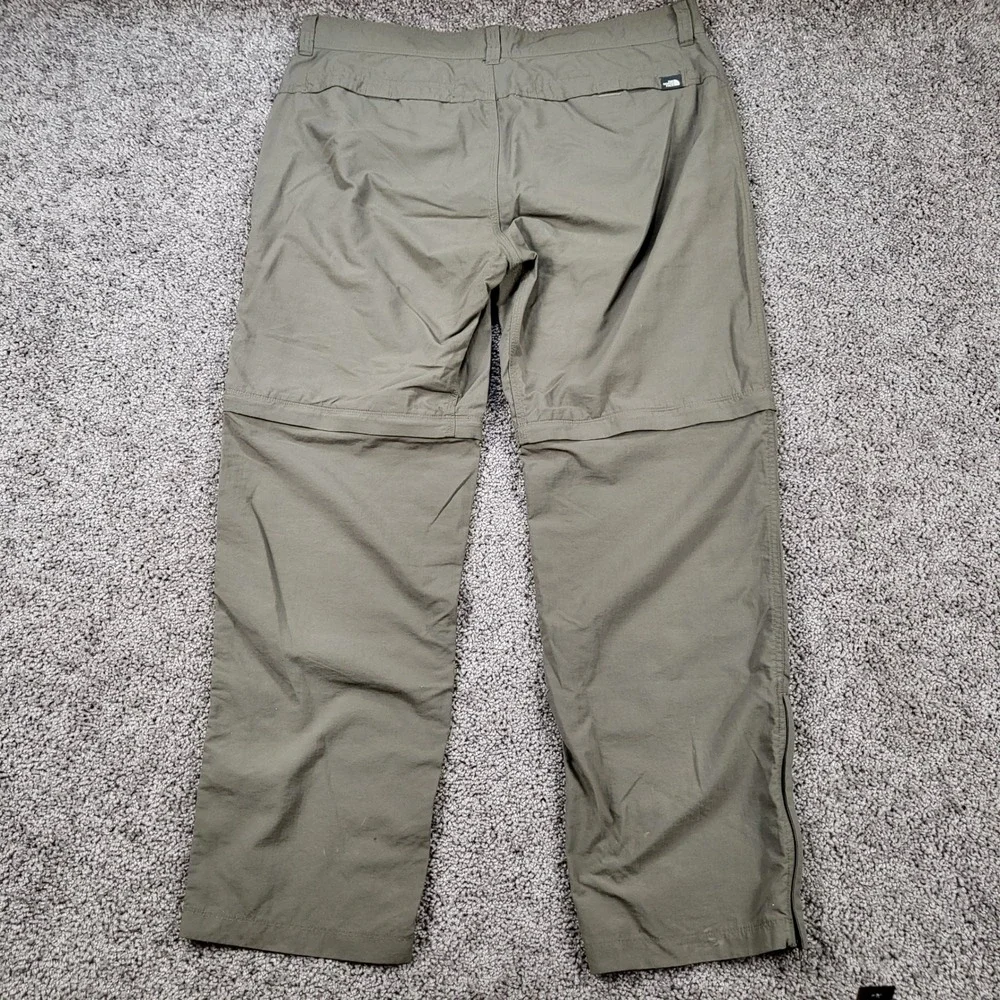 The North Face Mens 38‎ Regular Horizon Convertible Ripstop Pants Olive Green